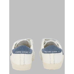baby school nappa with print upper and strap suede star leather heel
