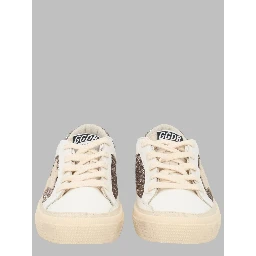 may leather and glitter upper suede star glitter heel