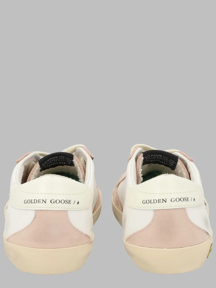super star leather upper glitter star nabuk toe and spur leather heel alternative