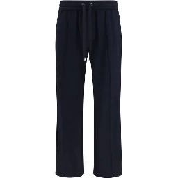 Blue Polyamide Athletic Pants