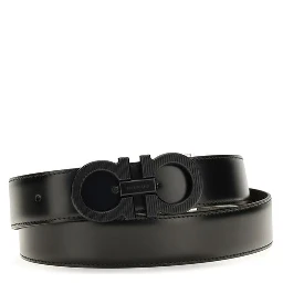 Black Calf Leather Bos Taurus Regular Belt