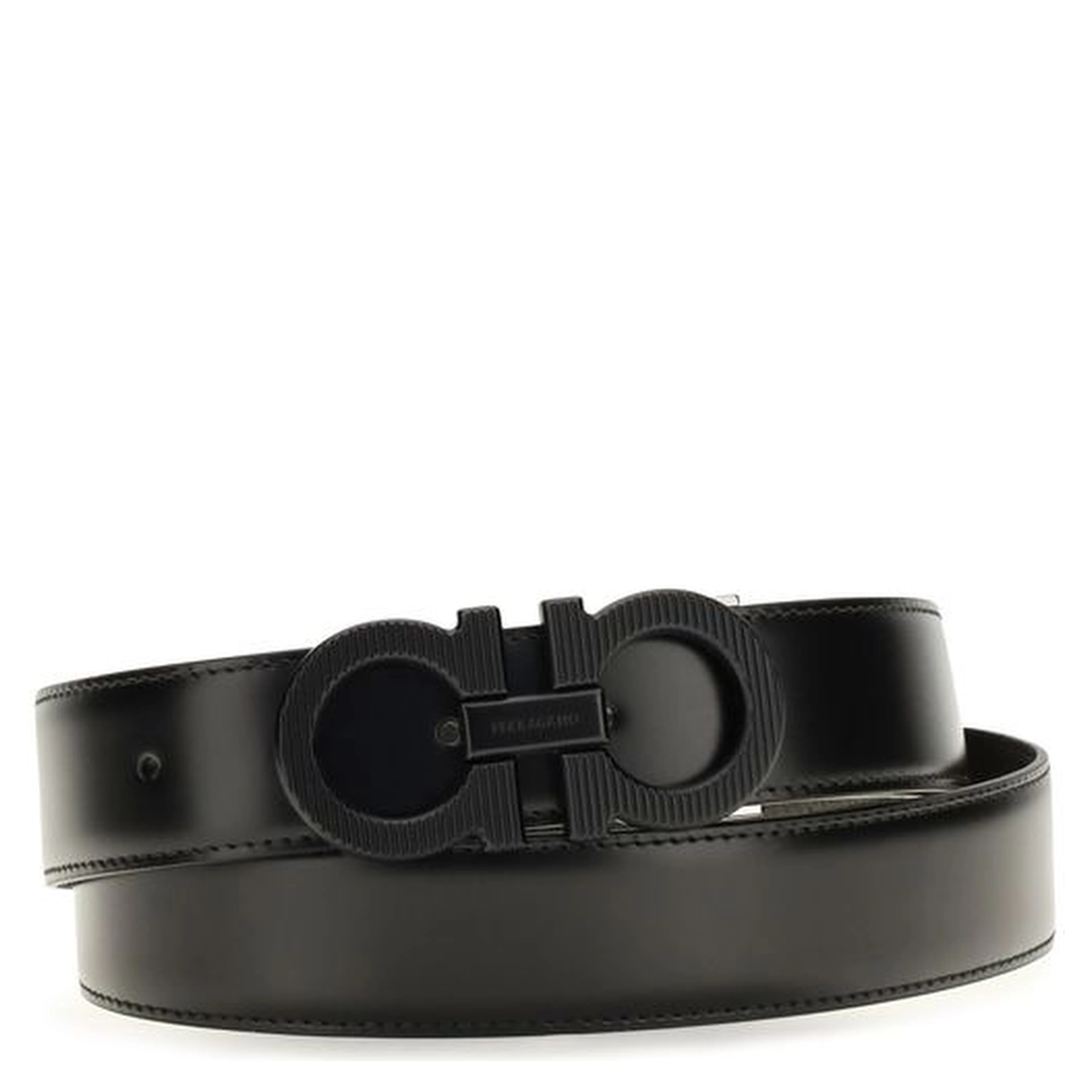 Black Calf Leather Bos Taurus Regular Belt