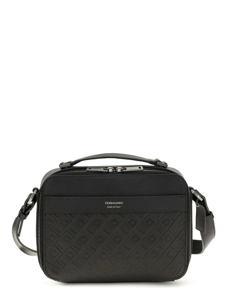 Black Calf Leather Bos Taurus Shoulder Bag