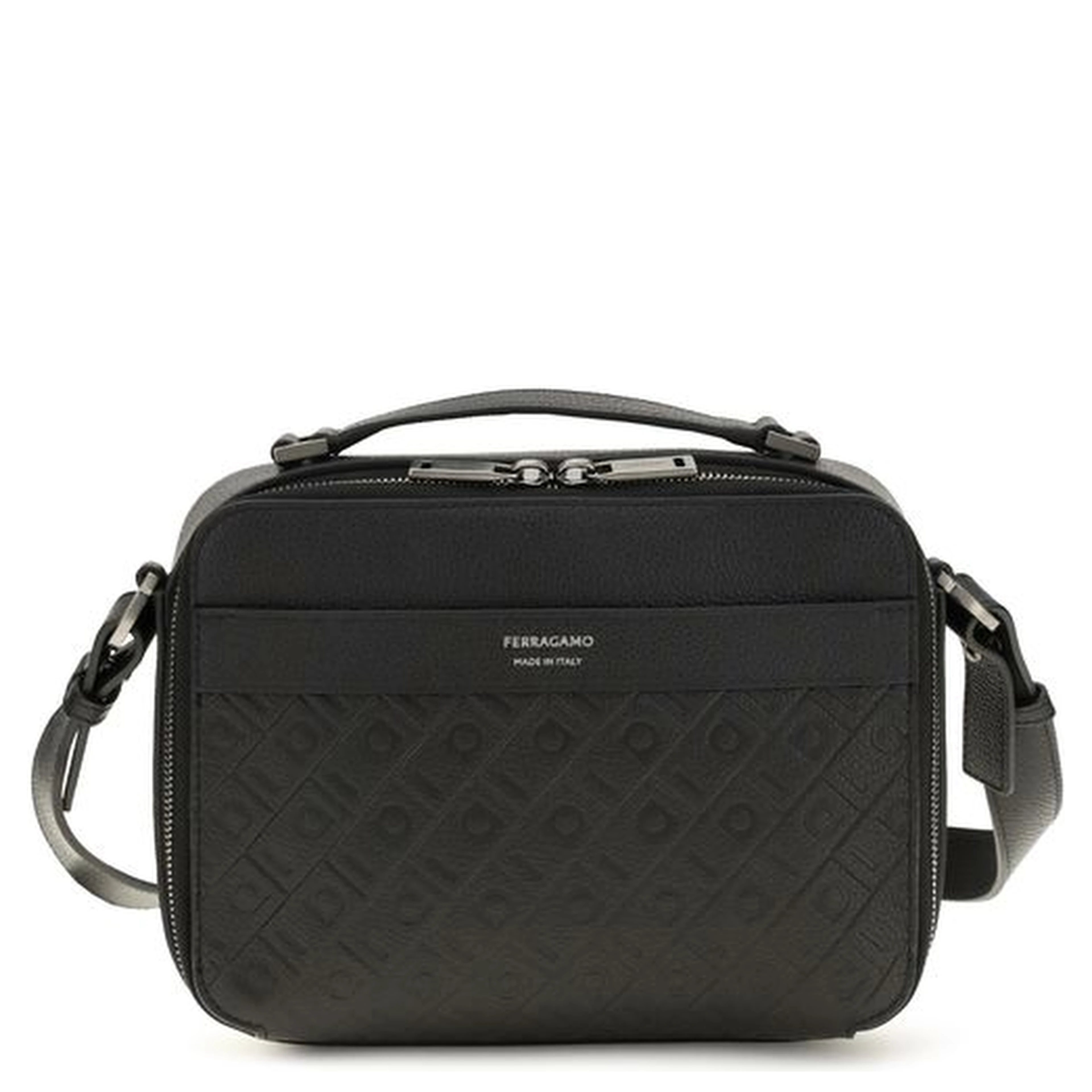 Black Calf Leather Bos Taurus Shoulder Bag