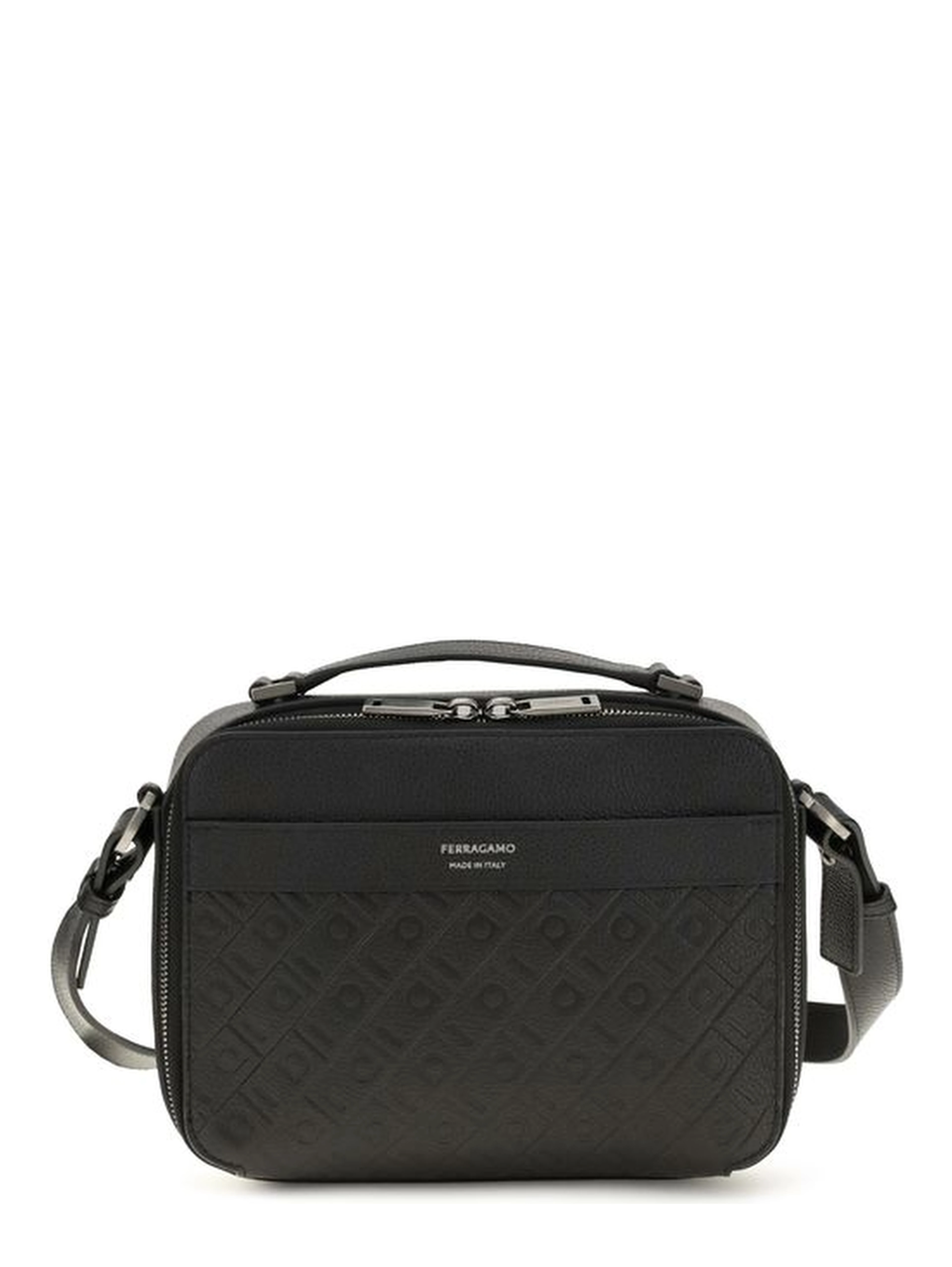 Black Calf Leather Bos Taurus Shoulder Bag
