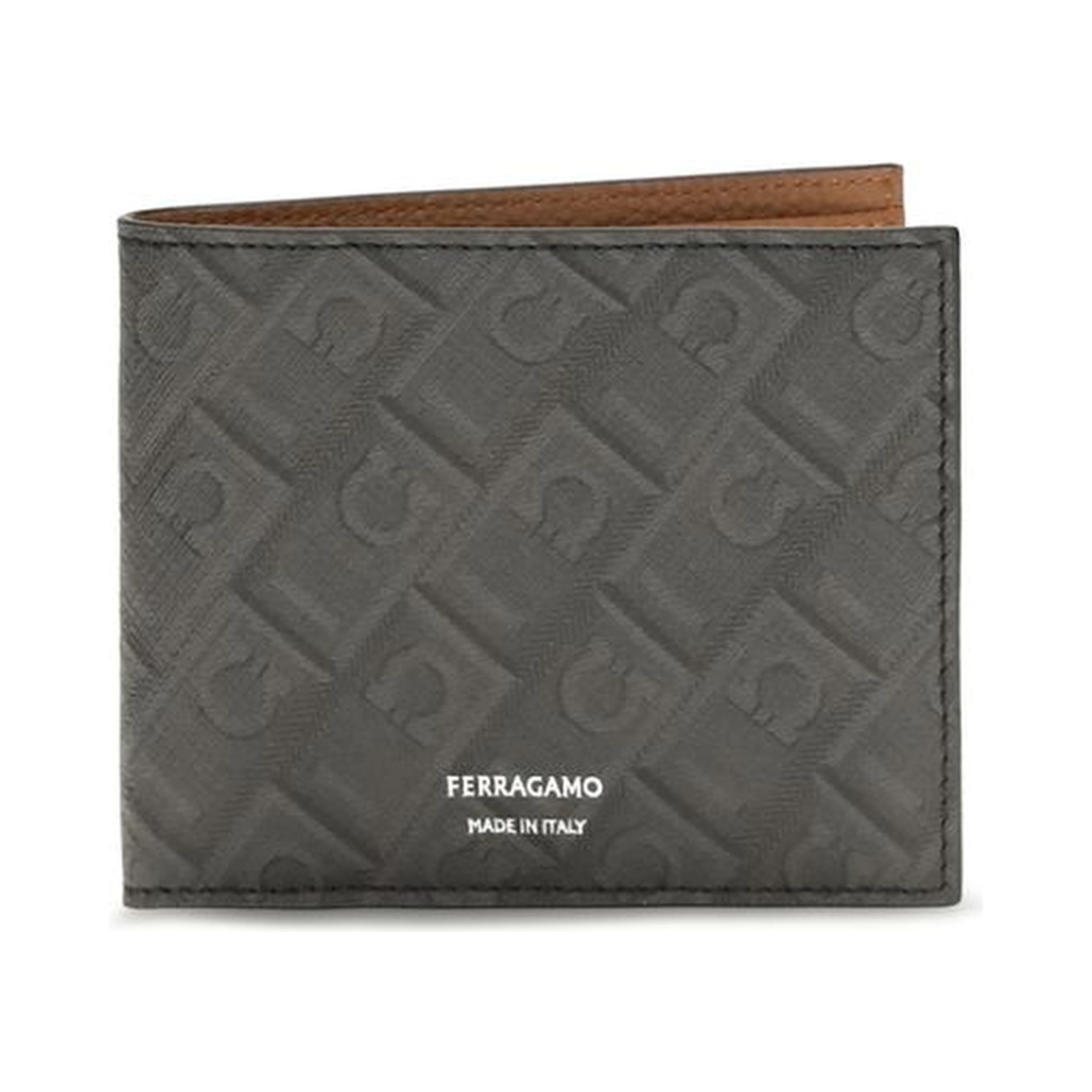 Gray Calf Leather Bos Taurus Wallet
