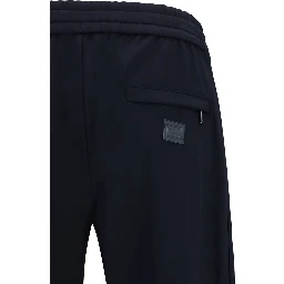 Blue Polyamide Athletic Pants
