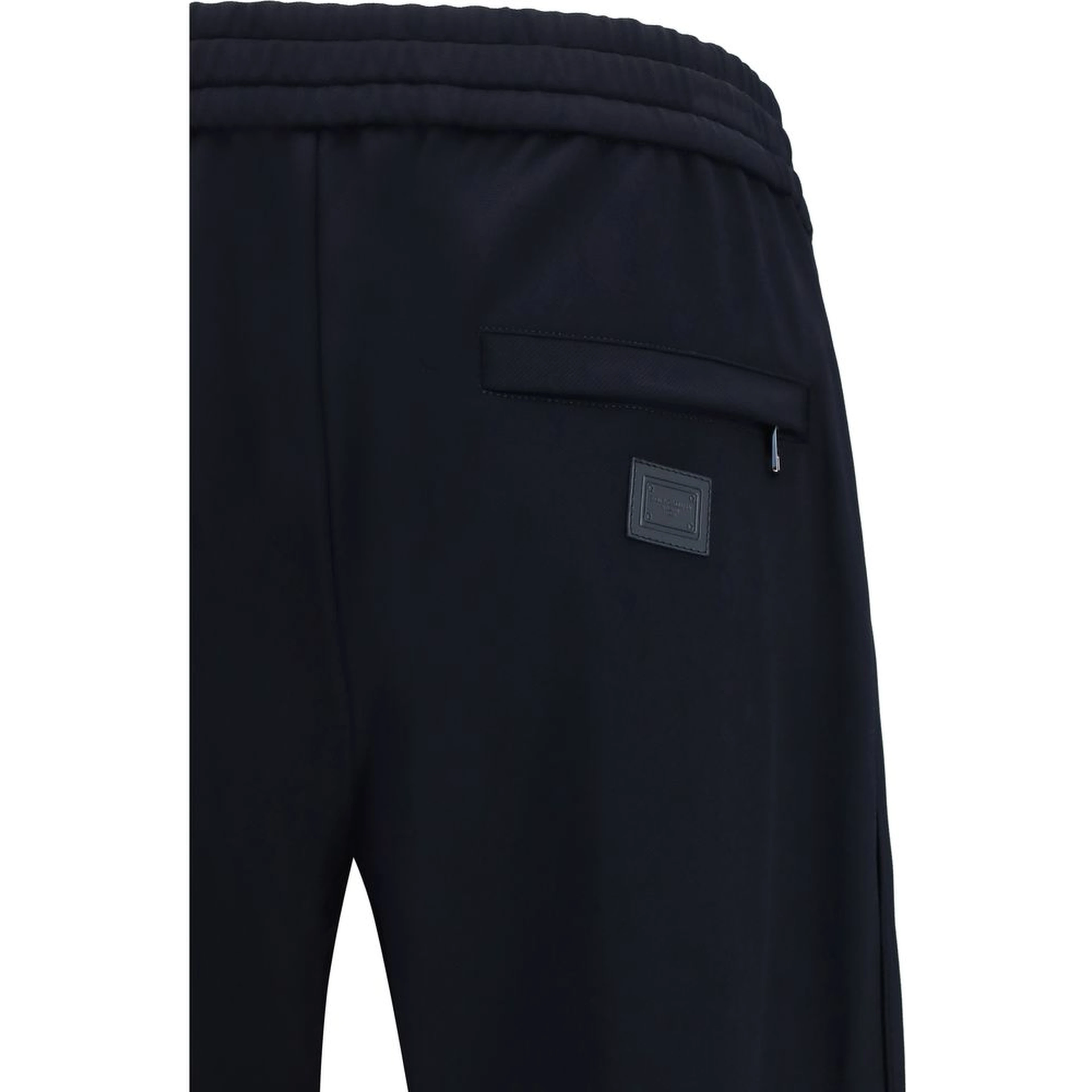Blue Polyamide Athletic Pants