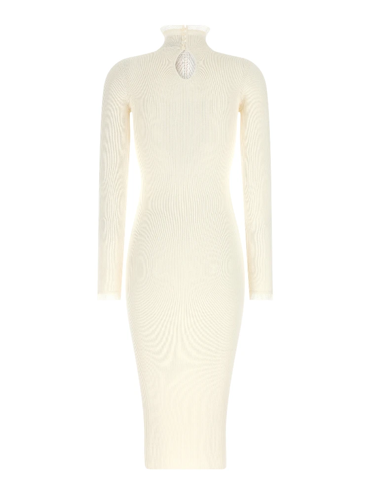White Viscose Midi Dress alternative