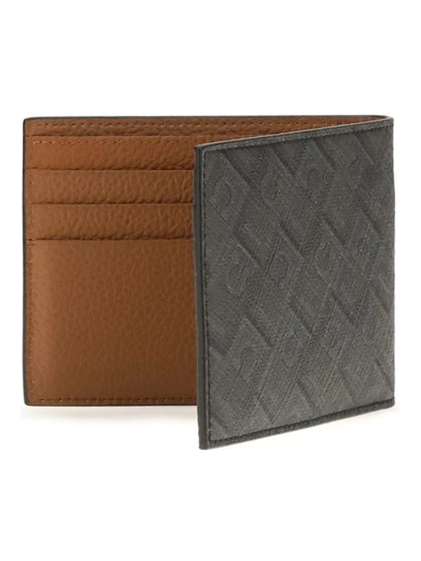 Gray Calf Leather Bos Taurus Wallet
