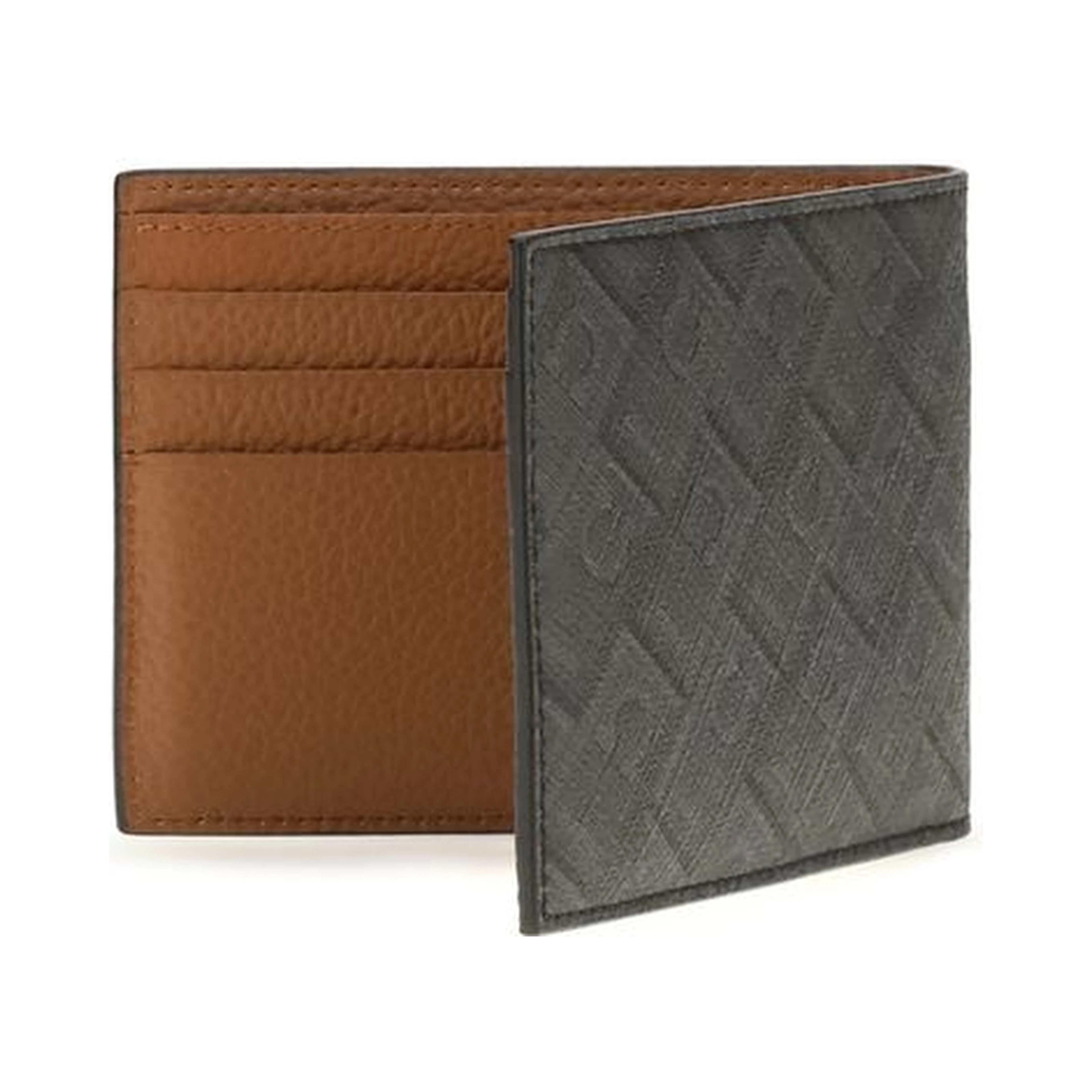 Gray Calf Leather Bos Taurus Wallet