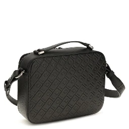 Black Calf Leather Bos Taurus Shoulder Bag