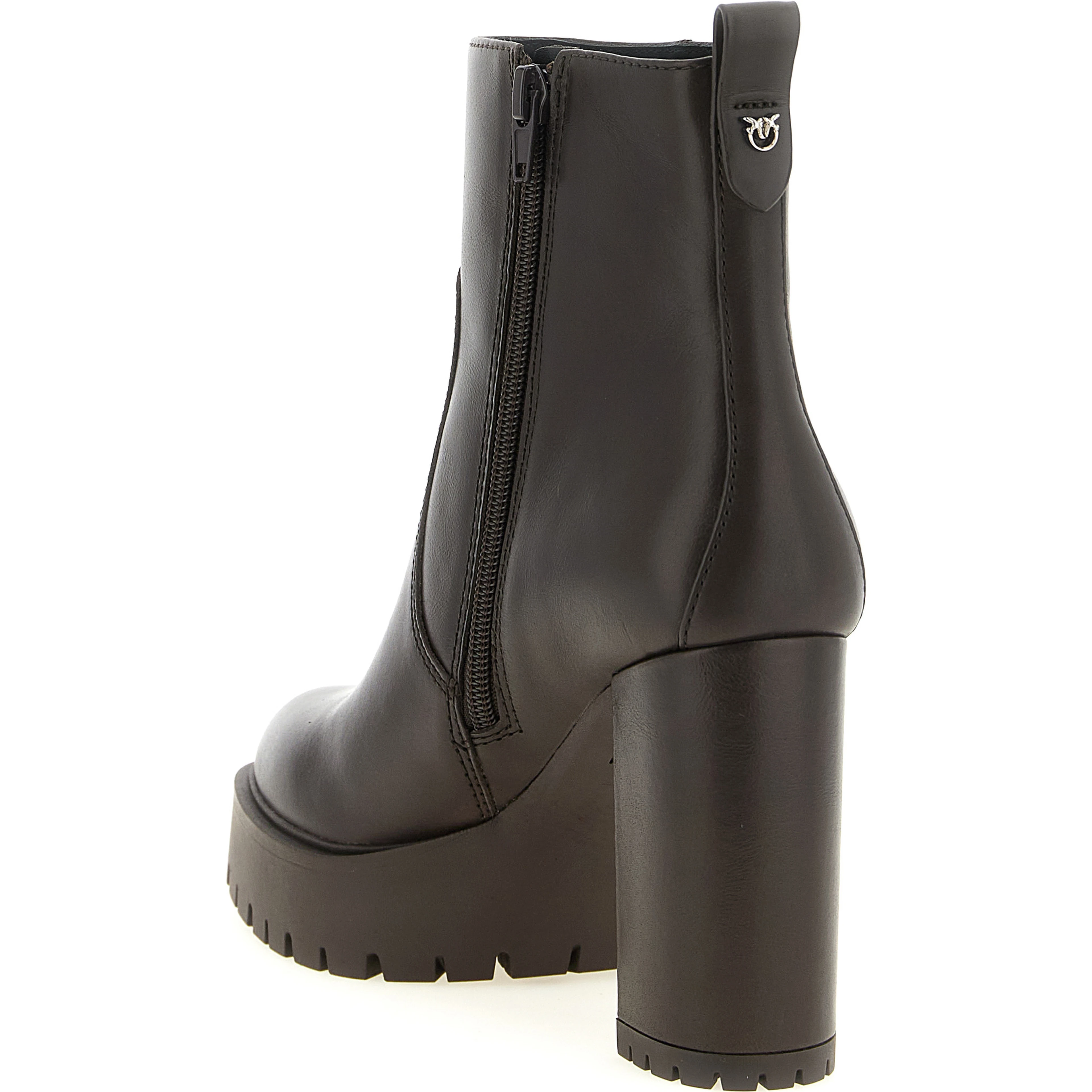 Brown Cowhide Ankle Boots