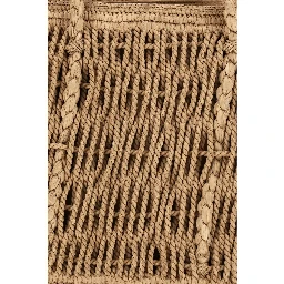 Beige Raffia Shoulder Bag