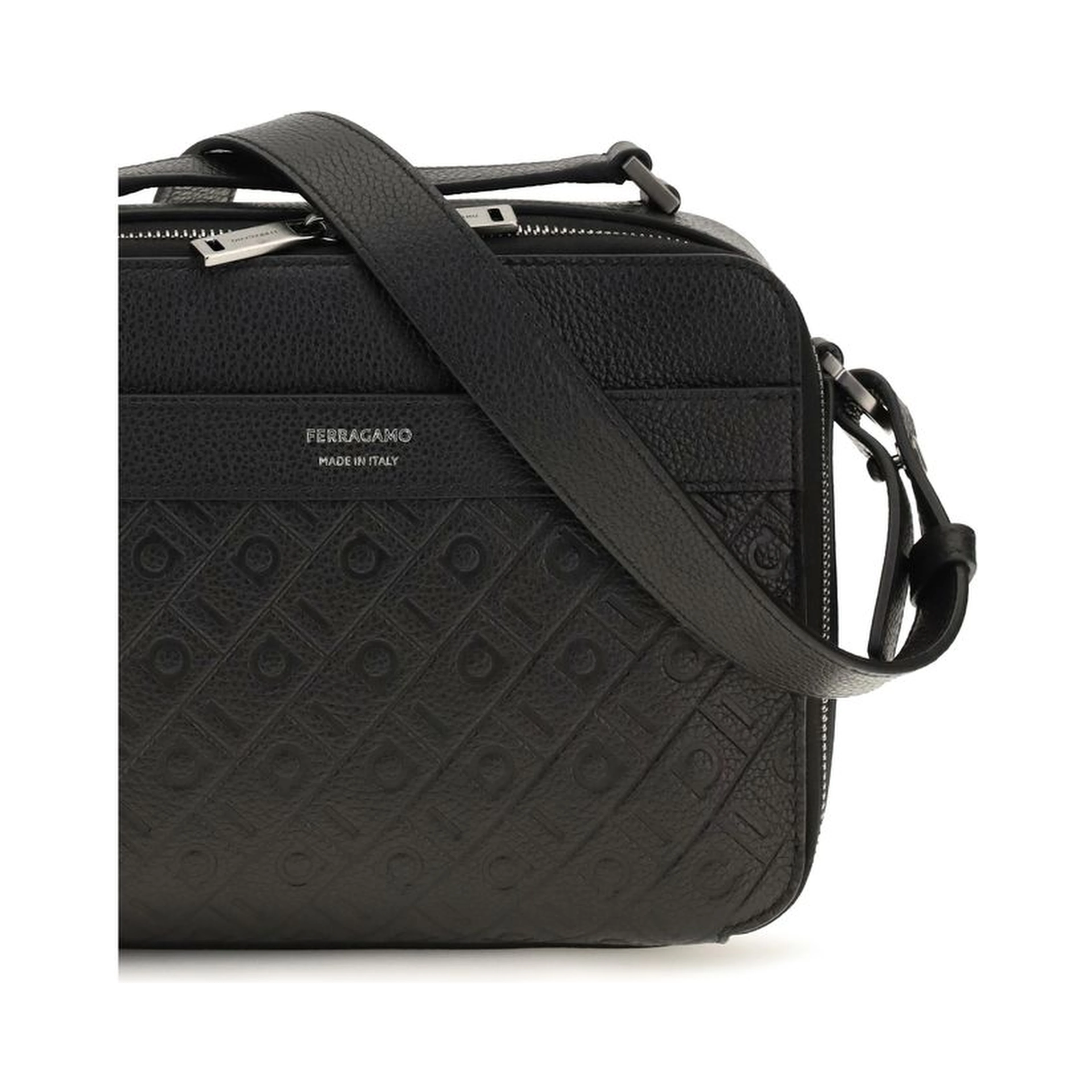 Black Calf Leather Bos Taurus Shoulder Bag