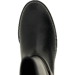 Black Cowhide Over The Knee