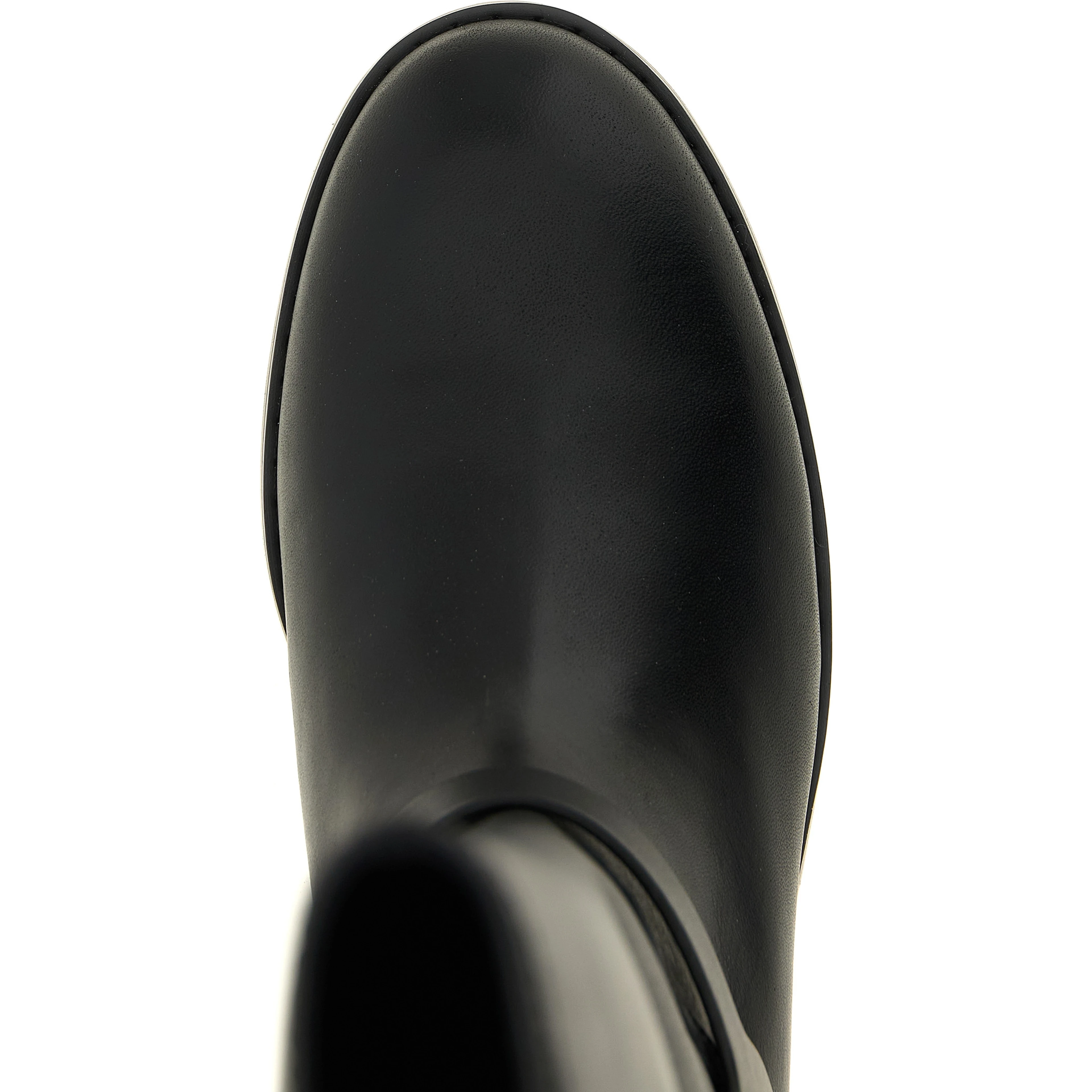 Black Cowhide Over The Knee