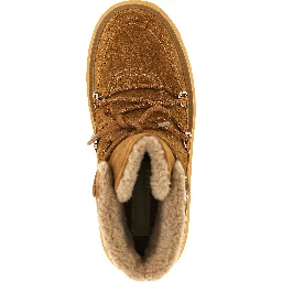 Brown Cowhide Flat Boots