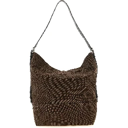Brown Cotton Handbag