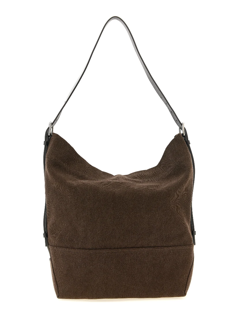 Brown Cotton Handbag