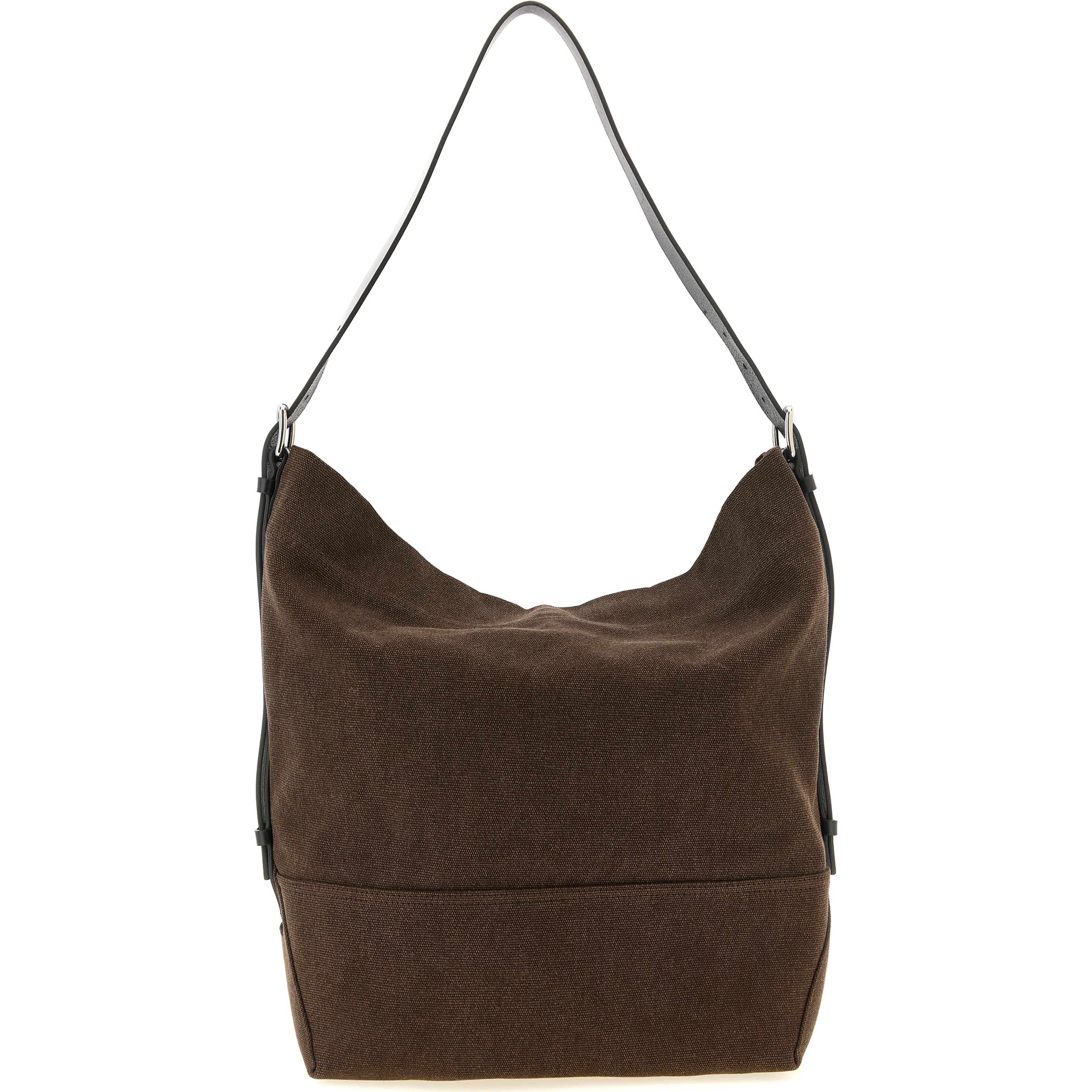 Brown Cotton Handbag