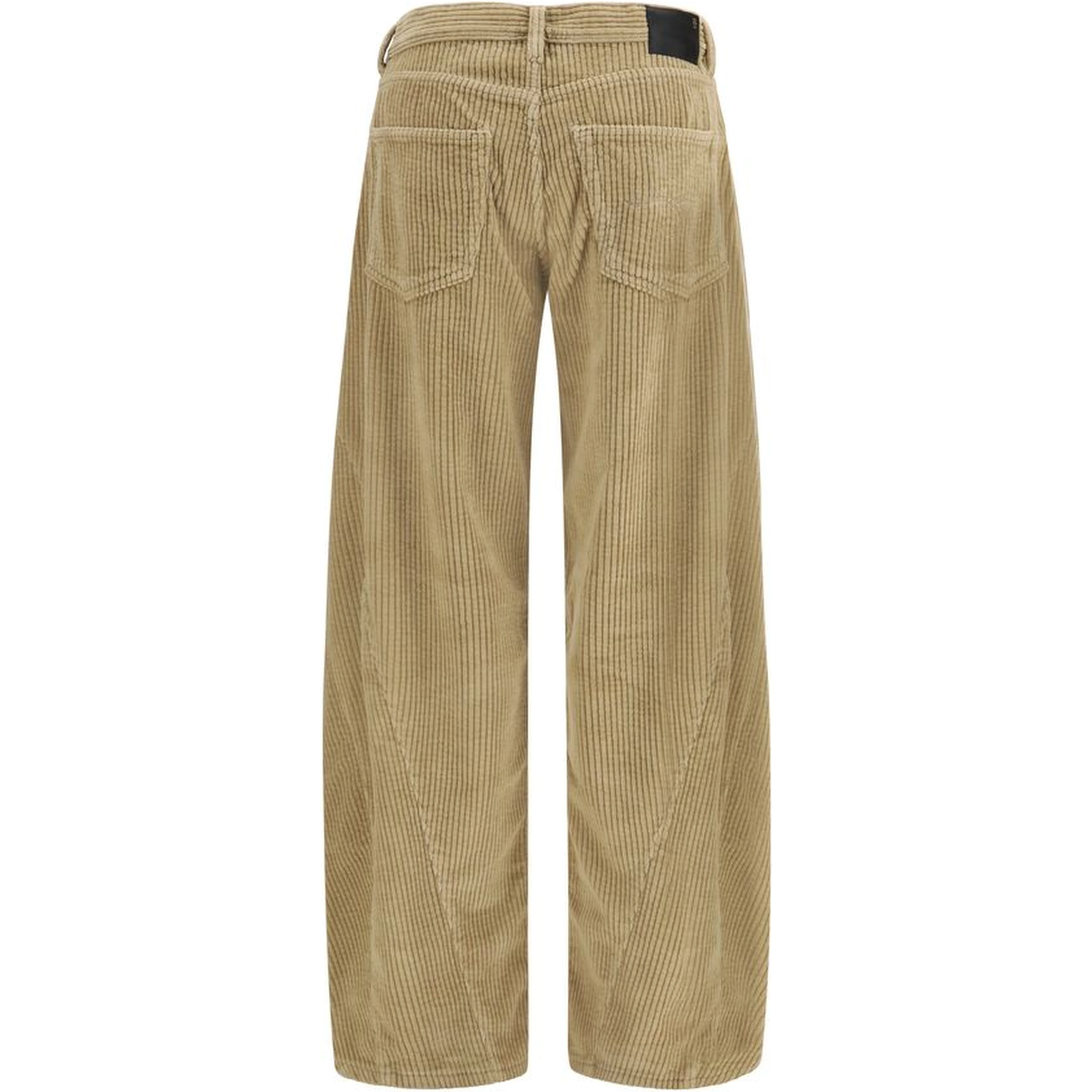 Brown Cotton Relaxed Fit Jeans
