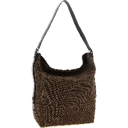 Brown Cotton Handbag