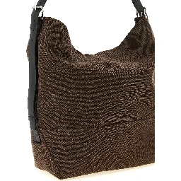 Brown Cotton Handbag