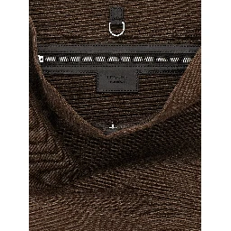 Brown Cotton Handbag