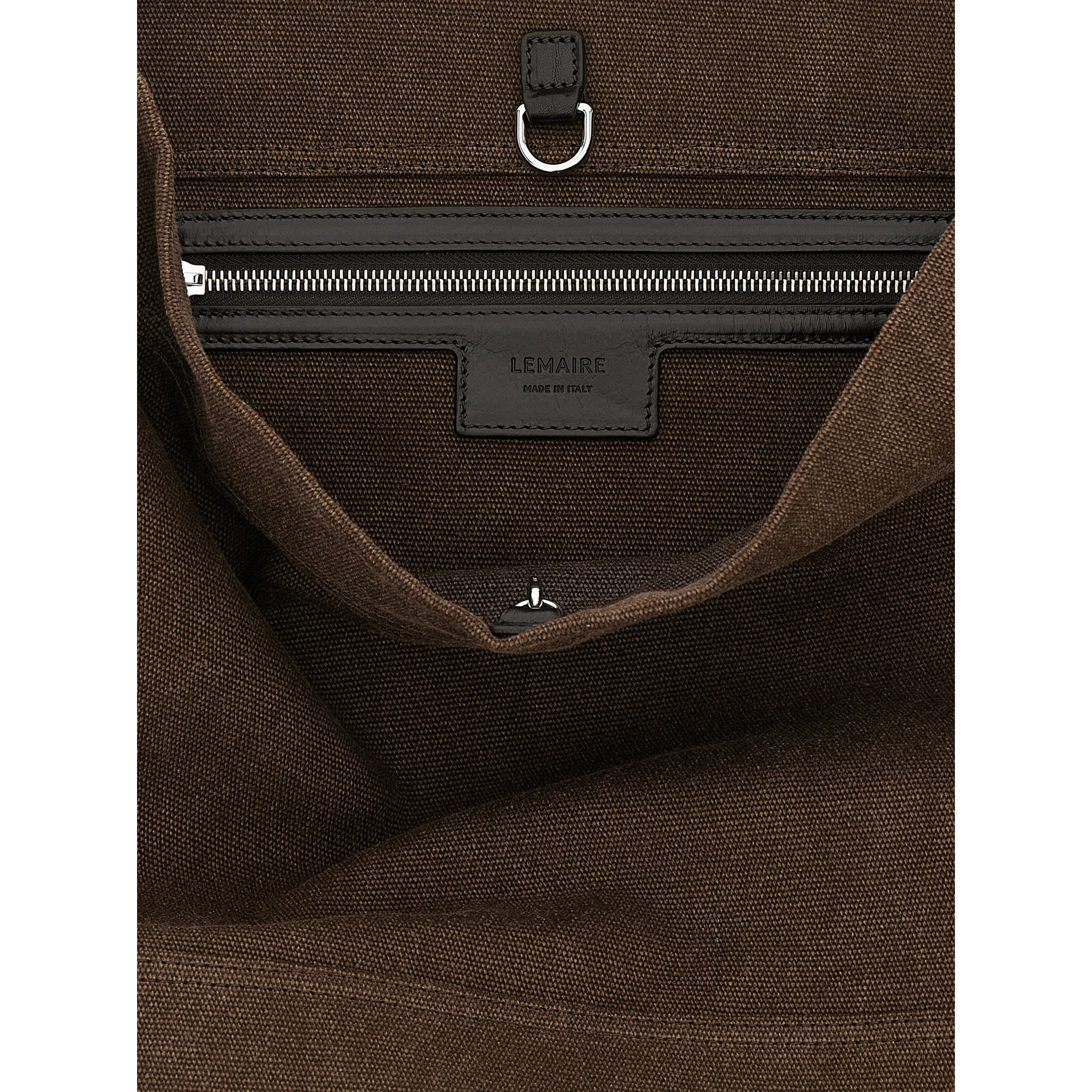 Brown Cotton Handbag
