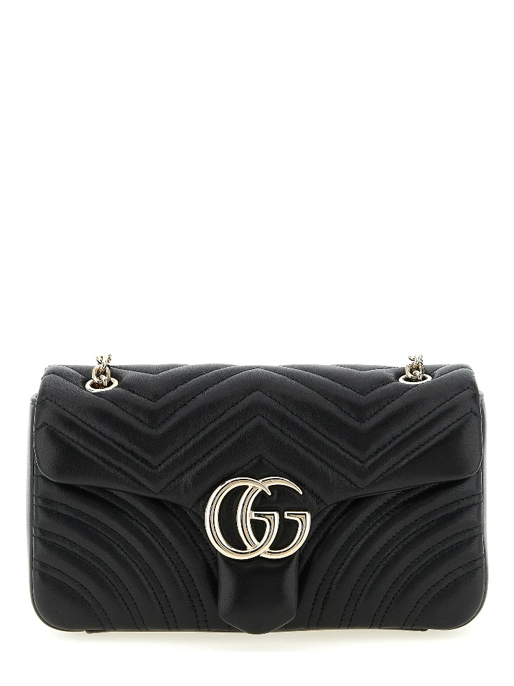 Black Lamb Leather Shoulder Bag