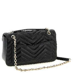Black Lamb Leather Shoulder Bag