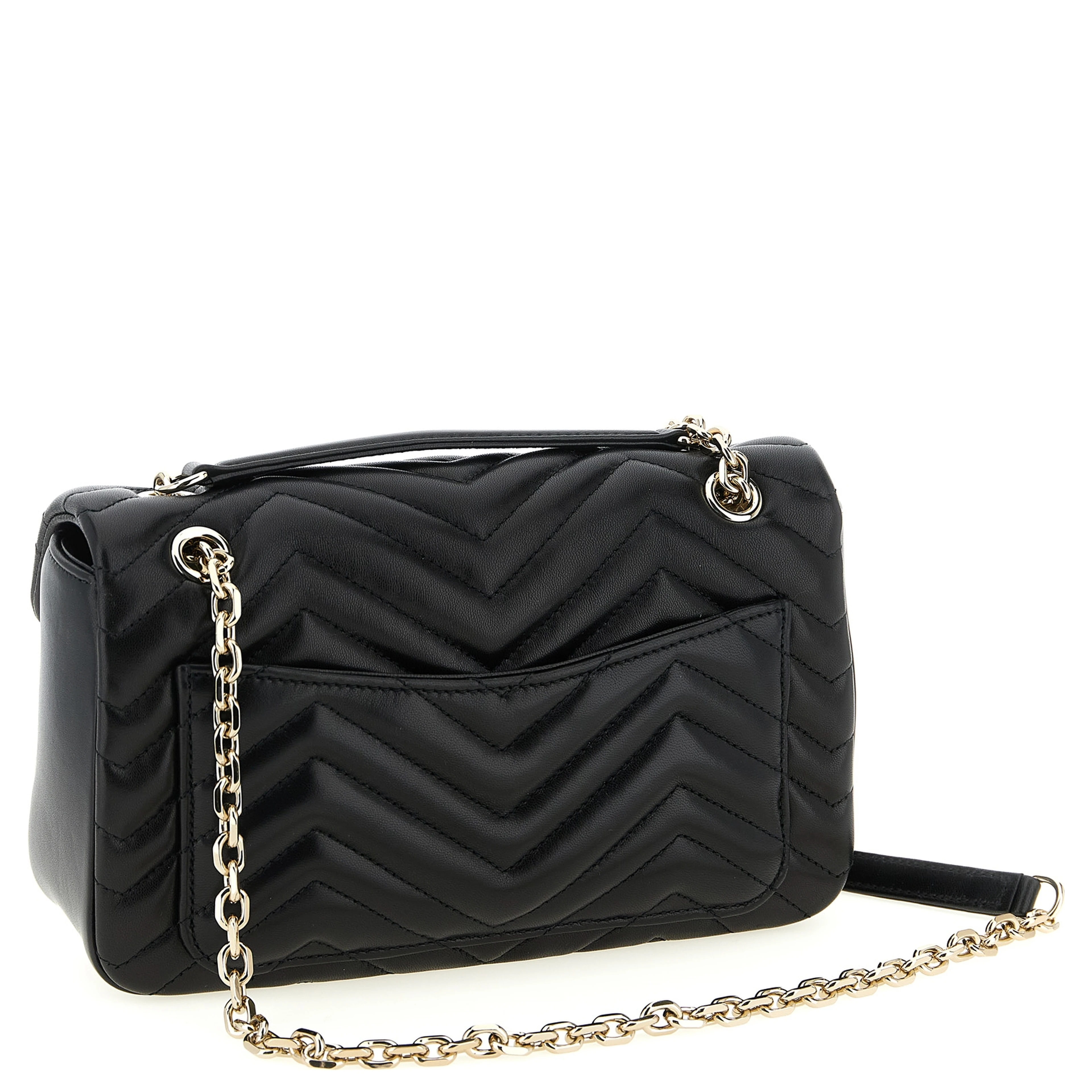 Black Lamb Leather Shoulder Bag