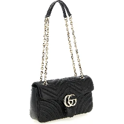 Black Lamb Leather Shoulder Bag