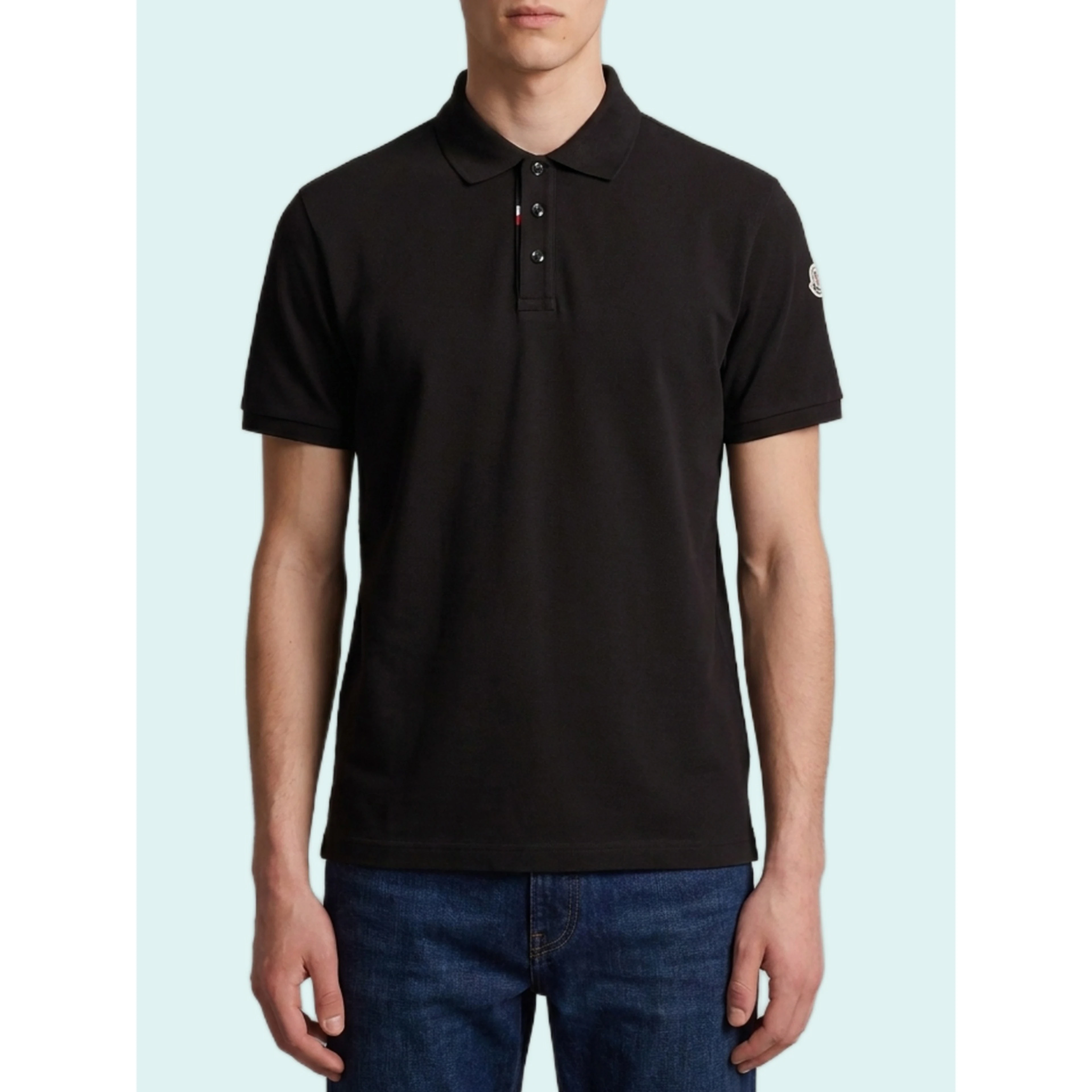 Cotton piquet polo shirt with logo