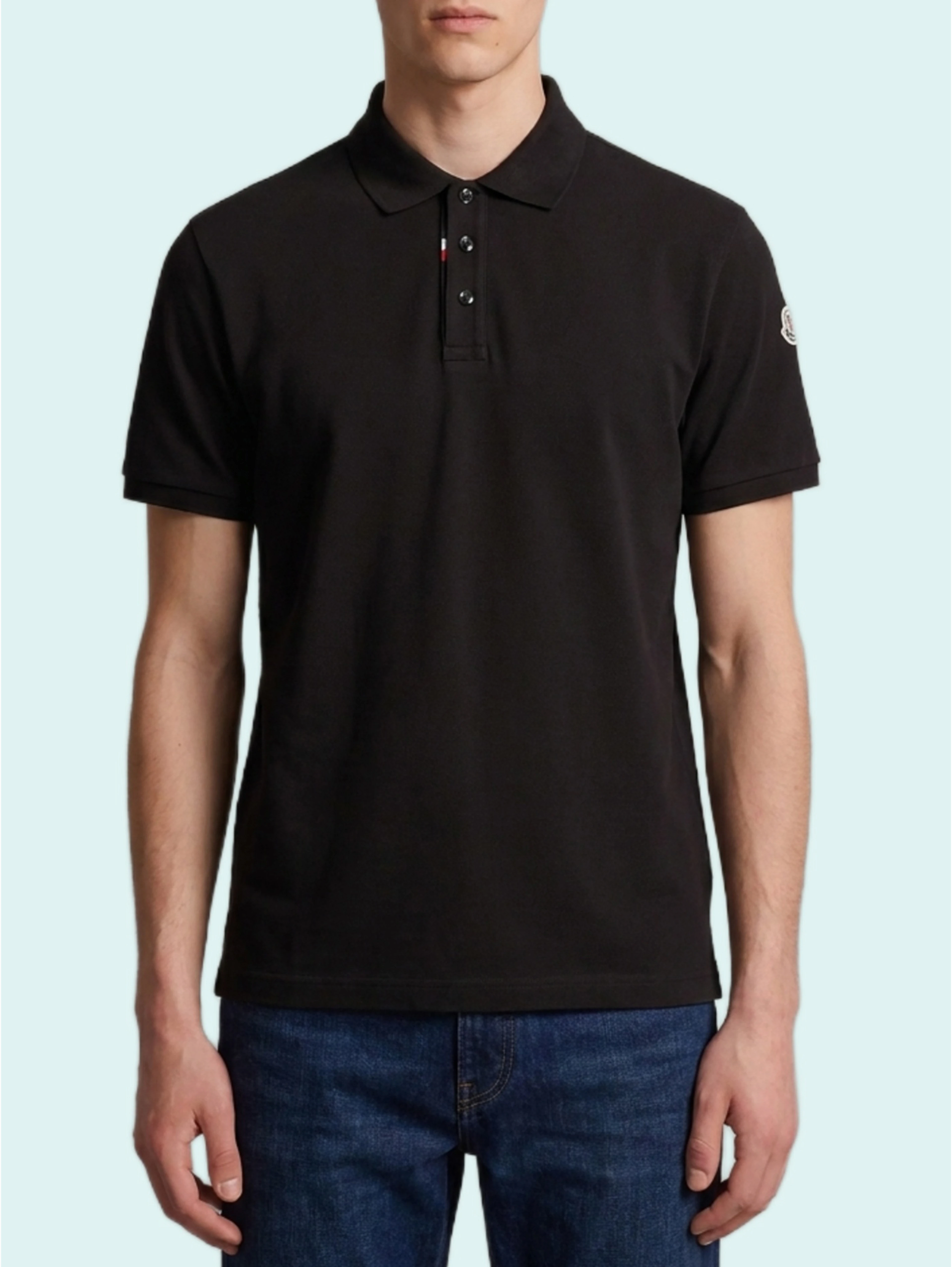 Cotton piquet polo shirt with logo
