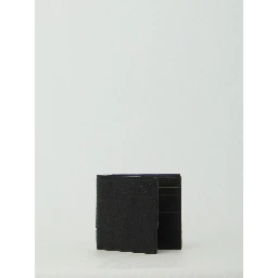 Black Puzzle Edge bifold wallet