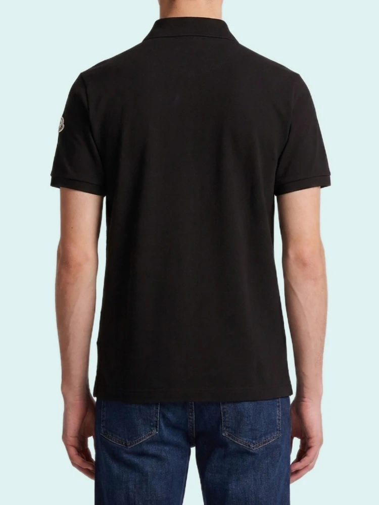 Cotton piquet polo shirt with logo alternative