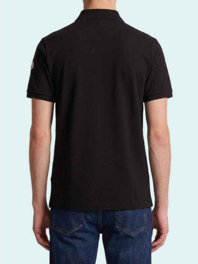 Cotton piquet polo shirt with logo