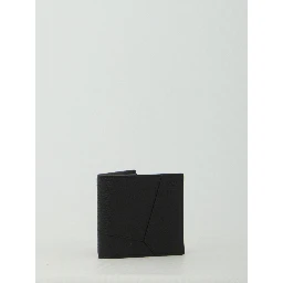 Black Puzzle Edge bifold wallet