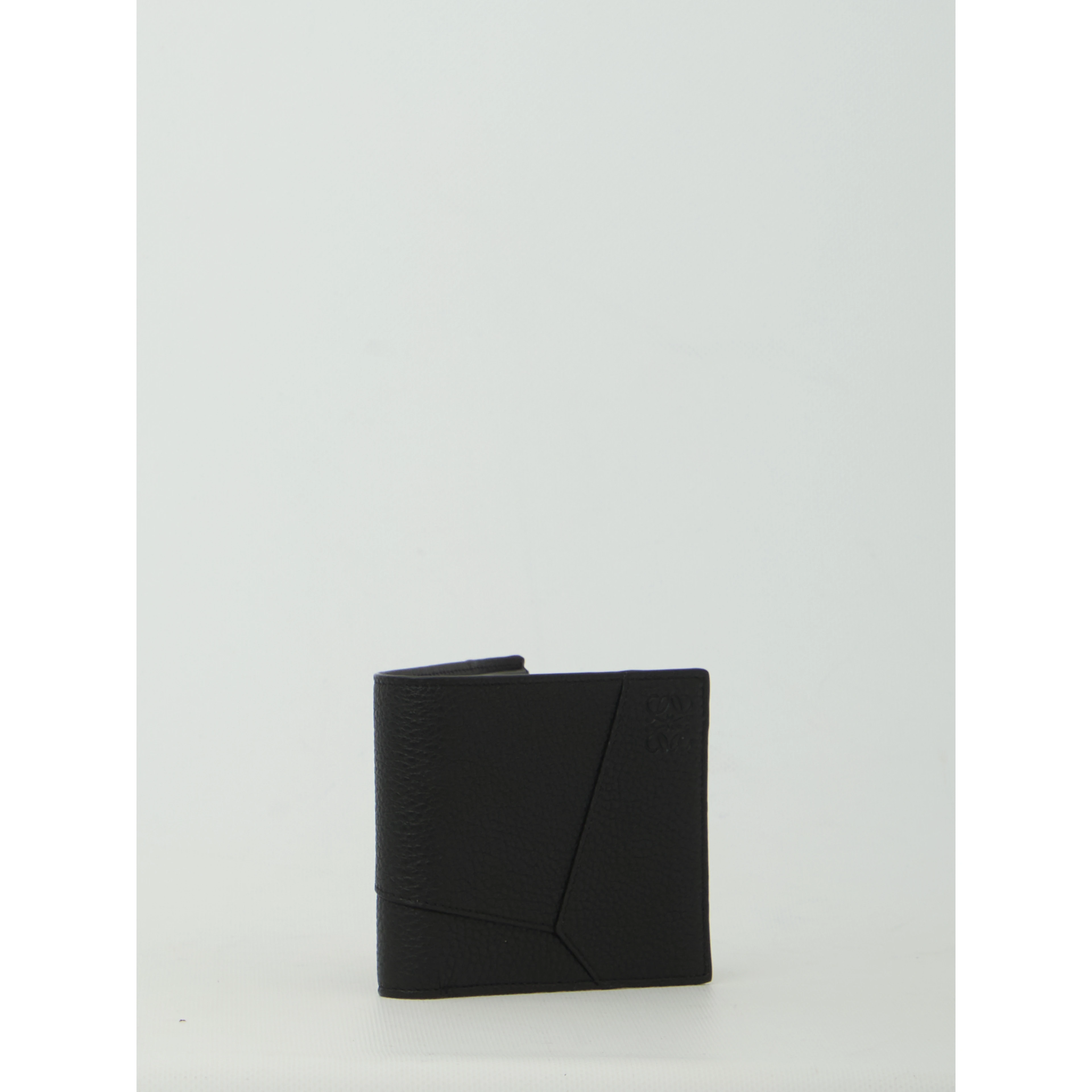 Black Puzzle Edge bifold wallet