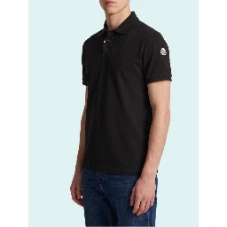 Cotton piquet polo shirt with logo