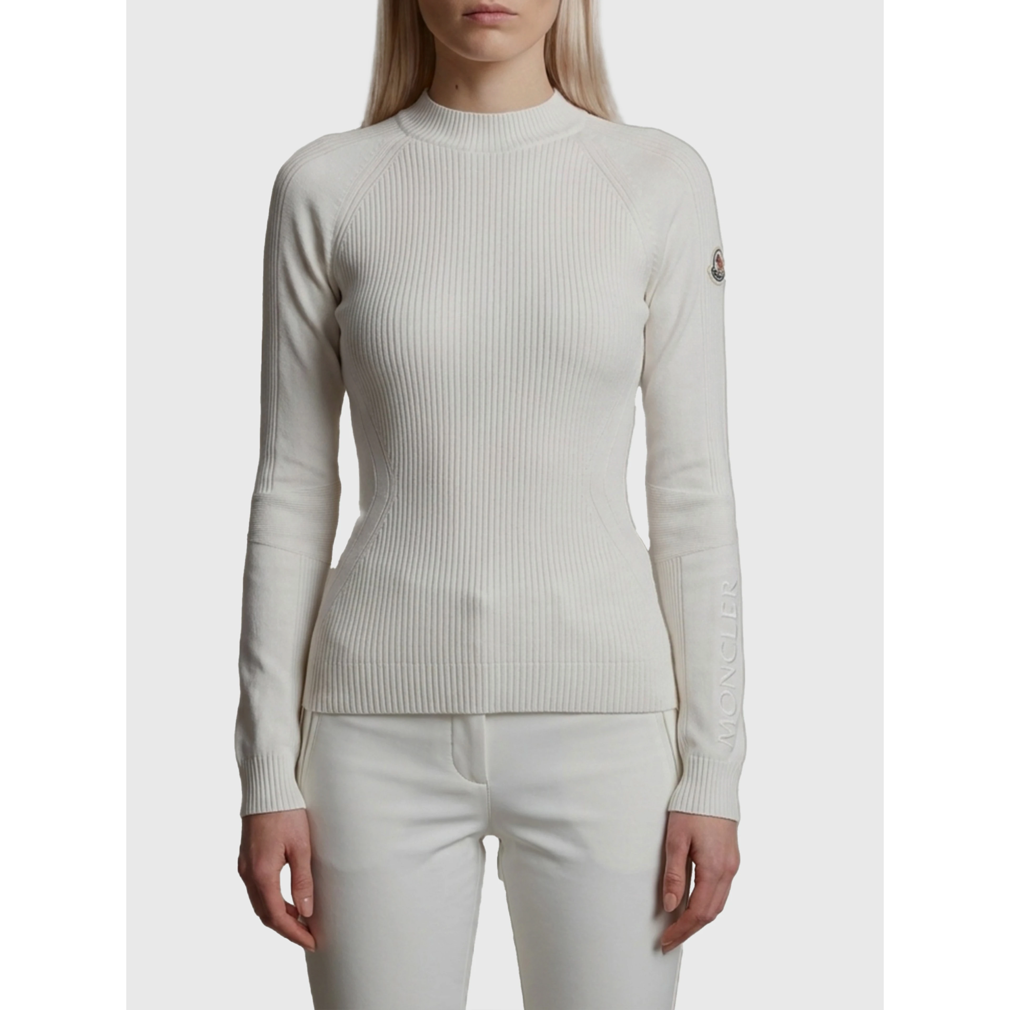 Knitted crew neck sweater