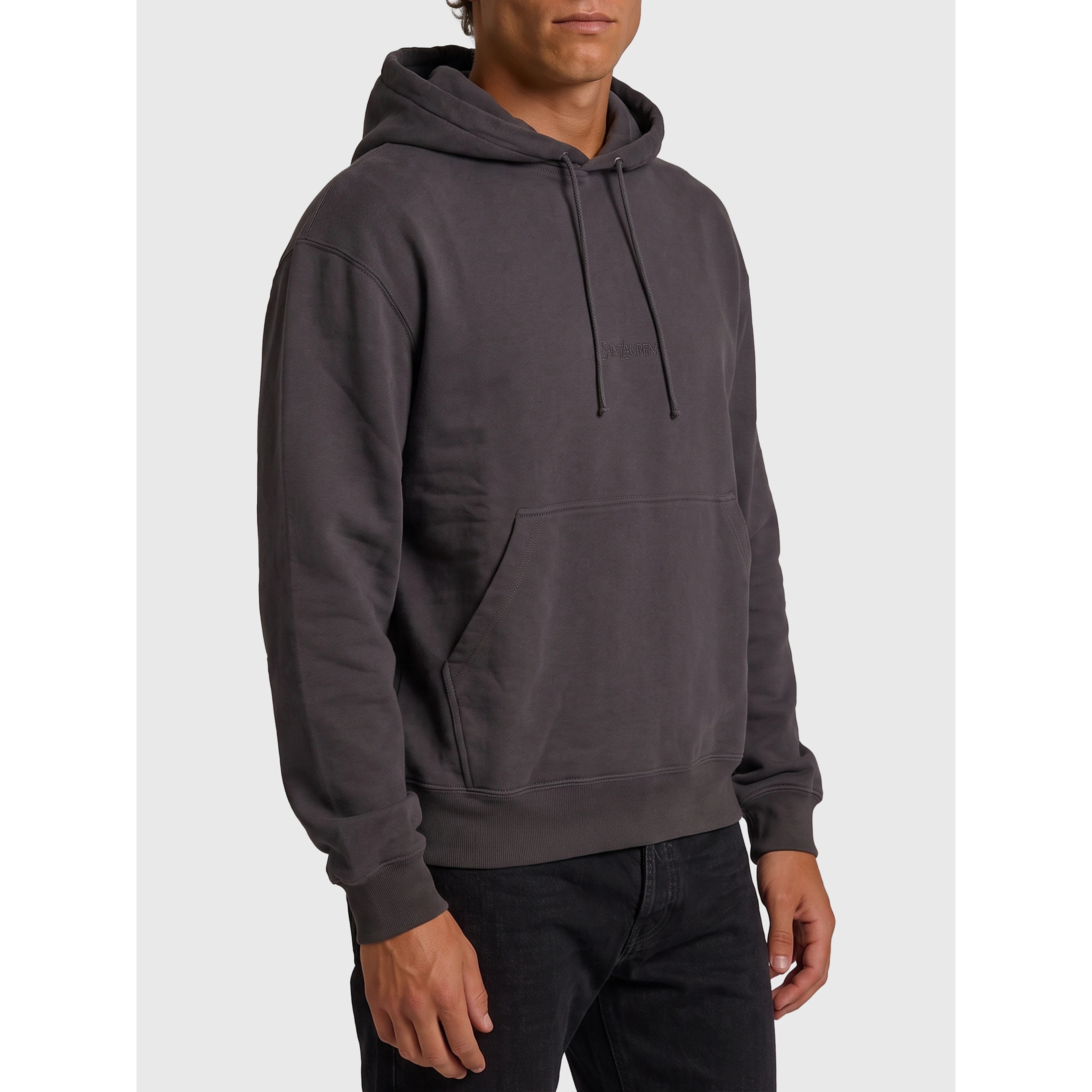 Hoodie with logo in cotton