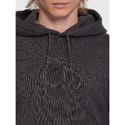 Hoodie with logo in cotton