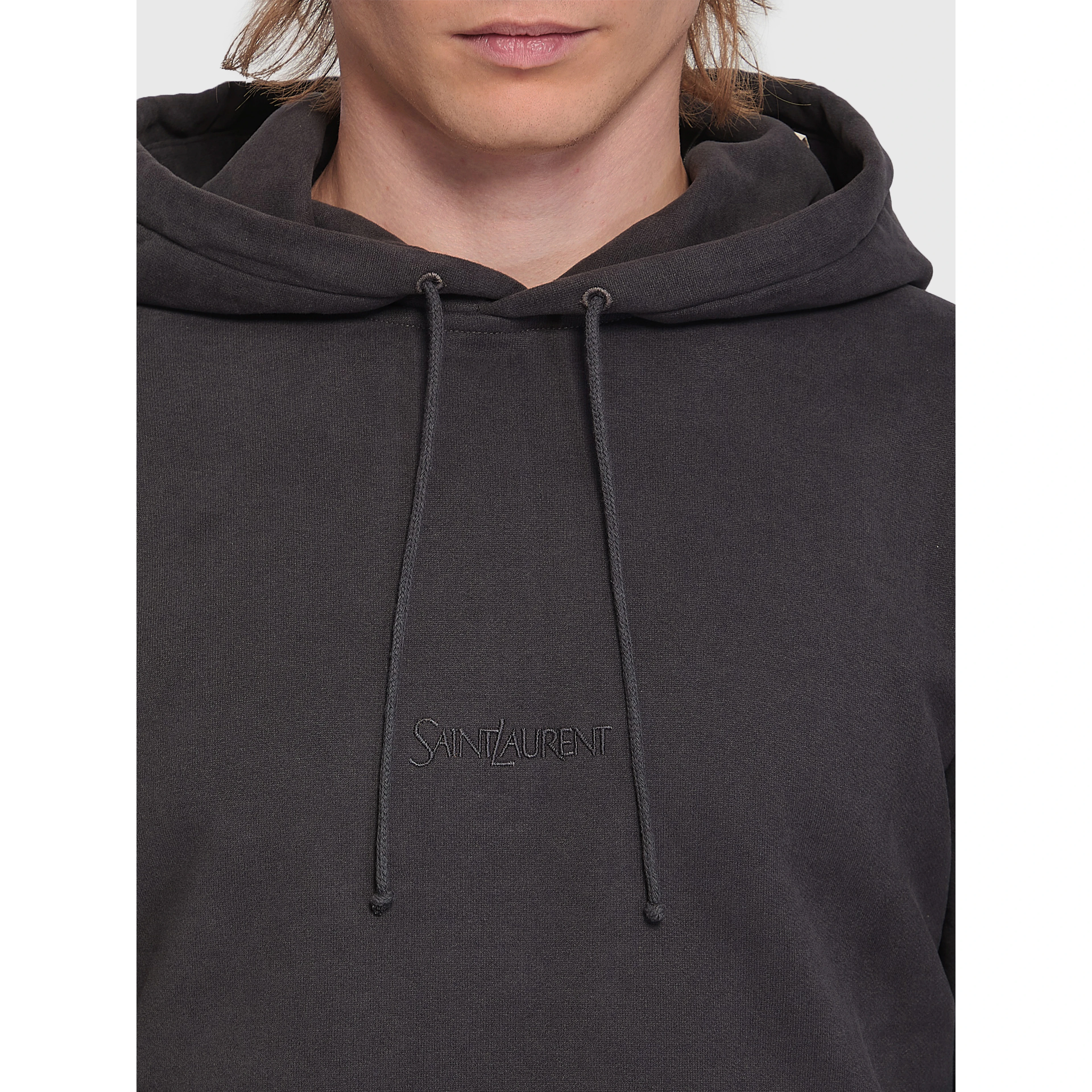 Hoodie with logo in cotton