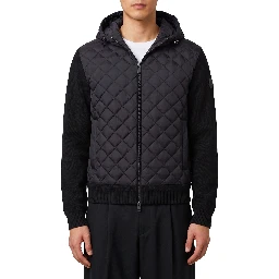 Wool-cashmere blend hooded sweatshirt