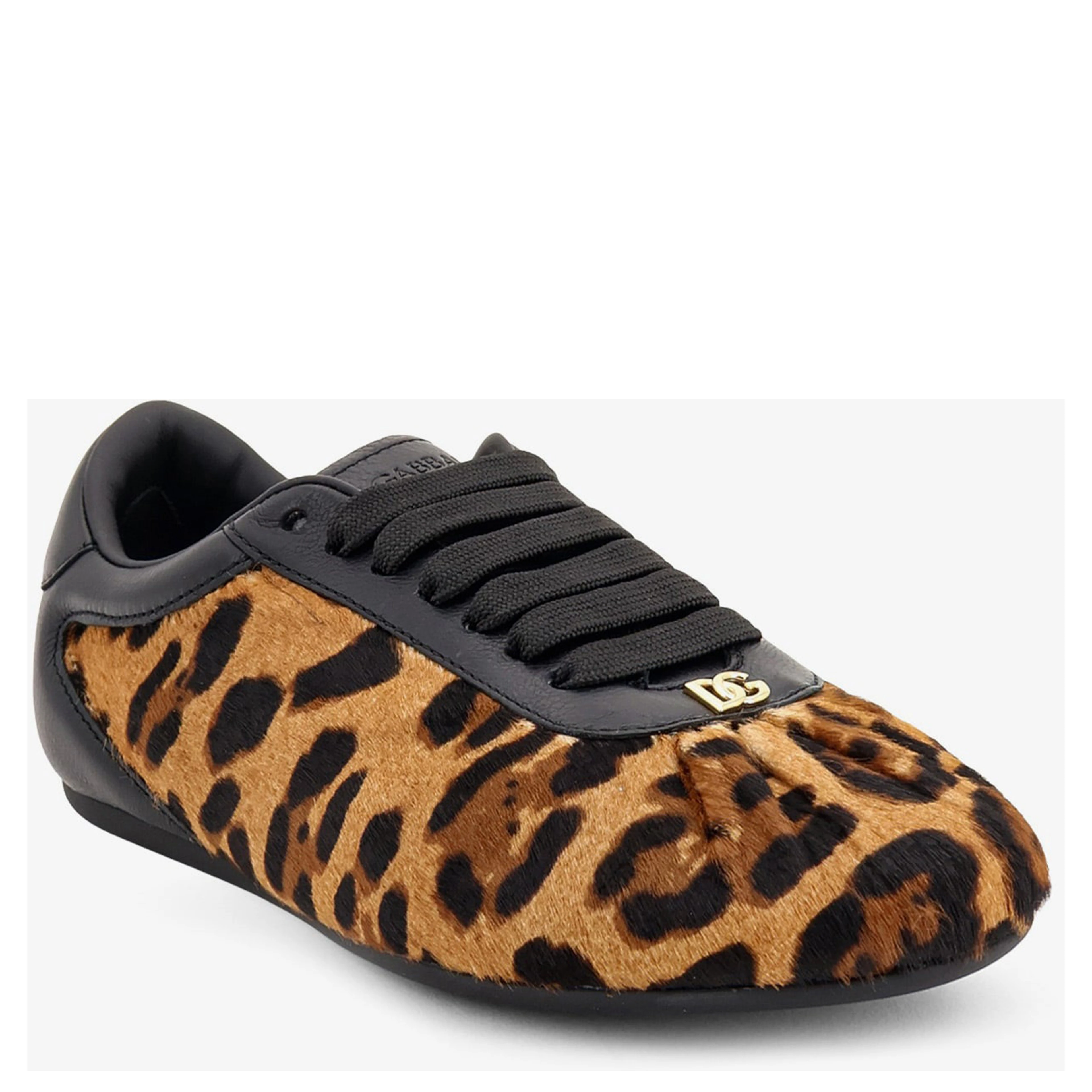 Sneakers Ballet in pony hair leopard print