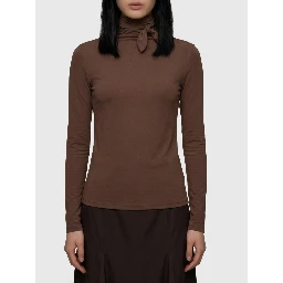 Ballerina scarf top in mesh jersey
