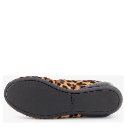 Sneakers Ballet in pony hair leopard print